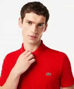 Lacoste Poloshirts>Herren Regular Fit Poloshirt Aus Bio-Baumwolle Rot 240