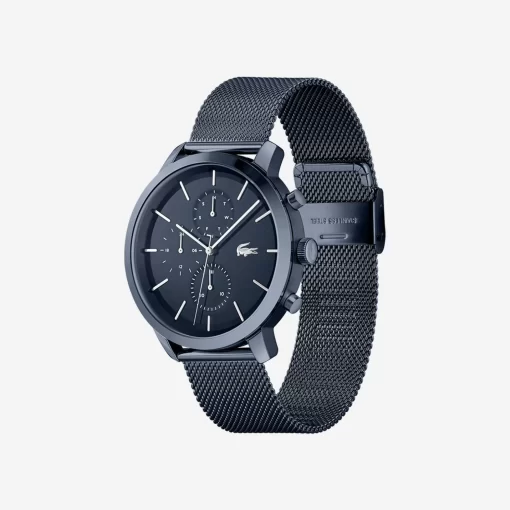 Lacoste Uhren>Herren Replay Armbanduhr Aus Nachtblauem Stahl Schwarz 000