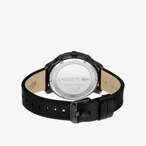 Lacoste Uhren>Herren Replay Armbanduhr Aus Schwarzem Leder Schwarz 000