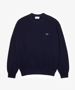 Lacoste Pullover>Herren Rundhalspullover Aus Bio-Baumwolle Navy Blau 423