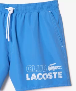 Lacoste Badebekleidung>Herren Schnelltrocknende Badehosen Mit Integriertem Futter Atherisches Blau L99