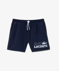 Lacoste Badebekleidung>Herren Schnelltrocknende Badehosen Mit Integriertem Futter Navy Blau 166