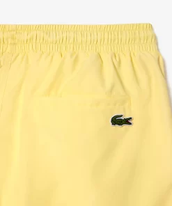 Lacoste Badebekleidung>Herren Schnelltrocknende Badehosen Mit Integriertem Futter Gelb 107