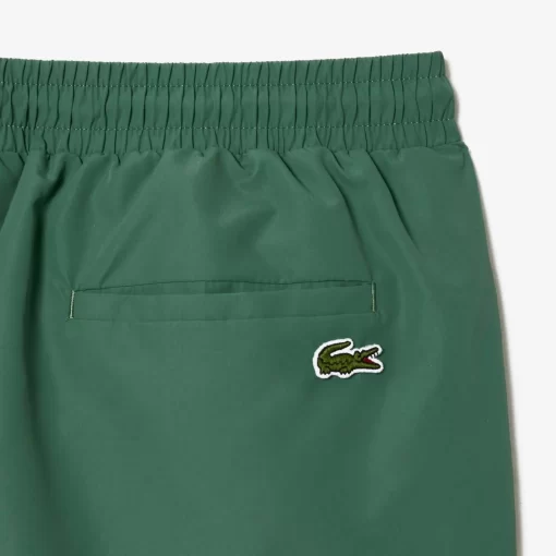 Lacoste Badebekleidung>Herren Schnelltrocknende Badehosen Mit Integriertem Futter Khaki Grun Kx5