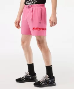 Lacoste Badebekleidung>Herren Schnelltrocknende Badehosen Mit Logostreifen Reseda Rosa 2R3