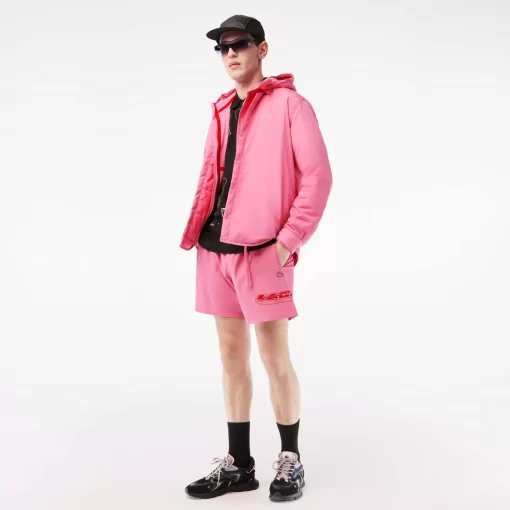 Lacoste Badebekleidung>Herren Schnelltrocknende Badehosen Mit Logostreifen Reseda Rosa 2R3