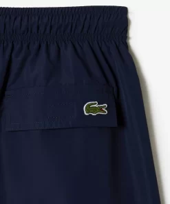 Lacoste Badebekleidung>Herren Schnelltrocknende Badehosen Mit Reisetasche Navy Blau 166