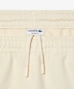 Lacoste Hosen & Shorts>Herren Shorts Aus Ungerautem Bio-Baumwoll-Fleece Creme Xfj