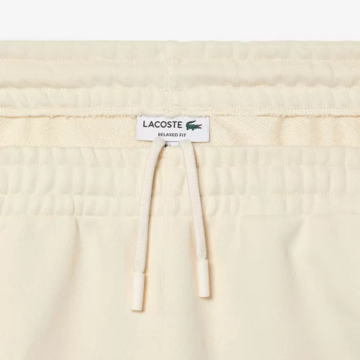 Lacoste Hosen & Shorts>Herren Shorts Aus Ungerautem Bio-Baumwoll-Fleece Creme Xfj