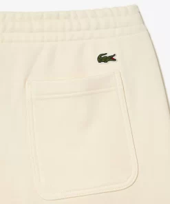 Lacoste Hosen & Shorts>Herren Shorts Aus Ungerautem Bio-Baumwoll-Fleece Creme Xfj