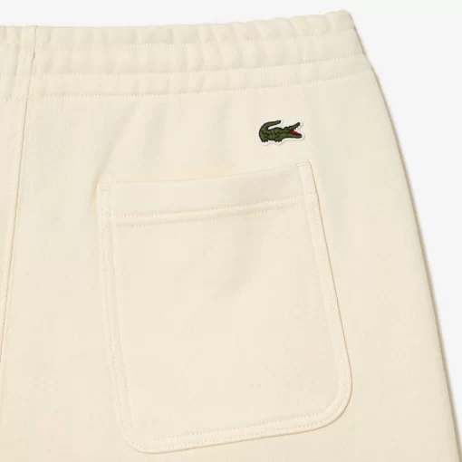 Lacoste Hosen & Shorts>Herren Shorts Aus Ungerautem Bio-Baumwoll-Fleece Creme Xfj