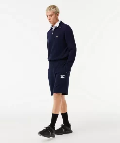 Lacoste Hosen & Shorts>Herren Shorts Mit Stickerei Navy Blau 166