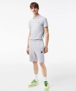 Lacoste Hosen & Shorts>Herren Shorts Mit Stickerei Heidekraut Grau Cca