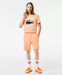 Lacoste Hosen & Shorts>Herren Shorts Mit Stickerei Hell Orange Heb