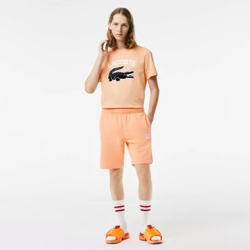 Lacoste Hosen & Shorts>Herren Shorts Mit Stickerei Hell Orange Heb