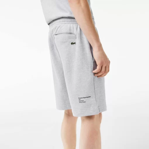 Lacoste Hosen & Shorts>Herren Shorts Mit Stickerei Heidekraut Grau Cca