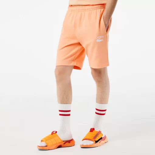 Lacoste Hosen & Shorts>Herren Shorts Mit Stickerei Hell Orange Heb