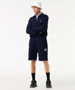 Lacoste Hosen & Shorts>Herren Shorts Mit Stickerei Navy Blau 166