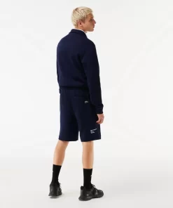 Lacoste Hosen & Shorts>Herren Shorts Mit Stickerei Navy Blau 166