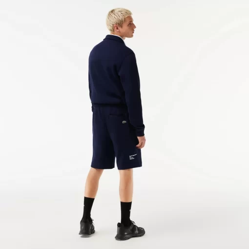 Lacoste Hosen & Shorts>Herren Shorts Mit Stickerei Navy Blau 166