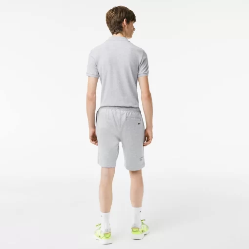 Lacoste Hosen & Shorts>Herren Shorts Mit Stickerei Heidekraut Grau Cca