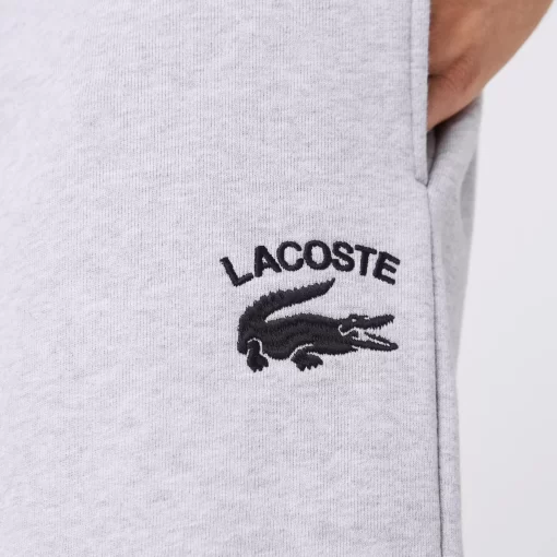 Lacoste Hosen & Shorts>Herren Shorts Mit Stickerei Heidekraut Grau Cca