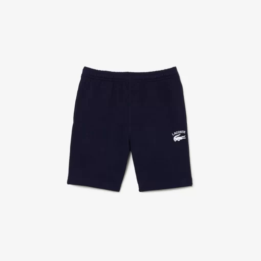 Lacoste Hosen & Shorts>Herren Shorts Mit Stickerei Navy Blau 166