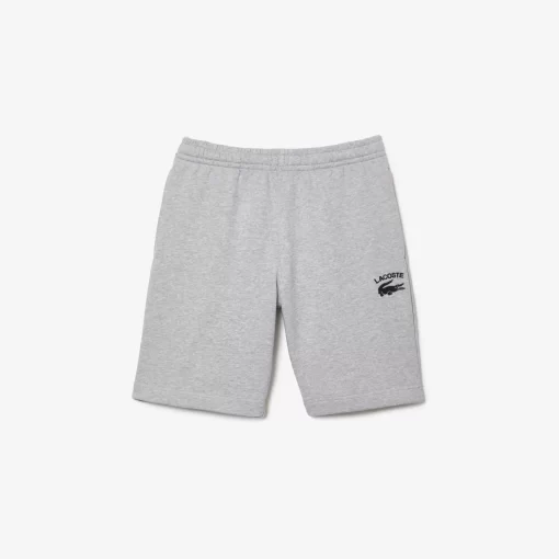 Lacoste Hosen & Shorts>Herren Shorts Mit Stickerei Heidekraut Grau Cca