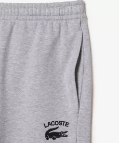 Lacoste Hosen & Shorts>Herren Shorts Mit Stickerei Heidekraut Grau Cca