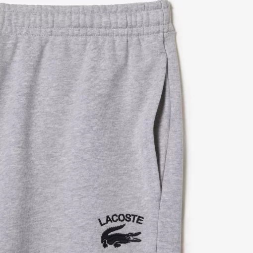 Lacoste Hosen & Shorts>Herren Shorts Mit Stickerei Heidekraut Grau Cca