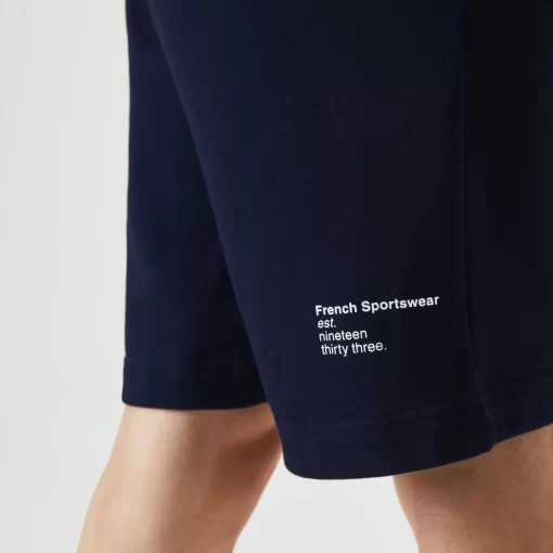 Lacoste Hosen & Shorts>Herren Shorts Mit Stickerei Navy Blau 166