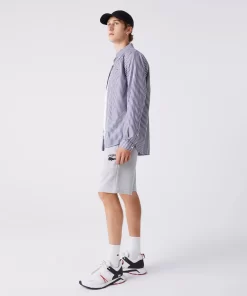 Lacoste Hosen & Shorts>Herren Shorts Mit Stickerei Heidekraut Grau Cca