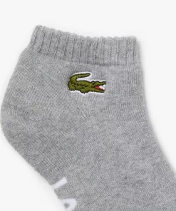 Lacoste Sportbekleidung>Herren Sport Baumwollsocken Aus Stretch-Baumwolle Mit Logo Heidekraut Grau / Weis Mtg