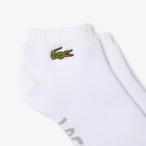 Lacoste Sportbekleidung>Herren Sport Baumwollsocken Aus Stretch-Baumwolle Mit Logo Weis / Heidekraut Grau G8K