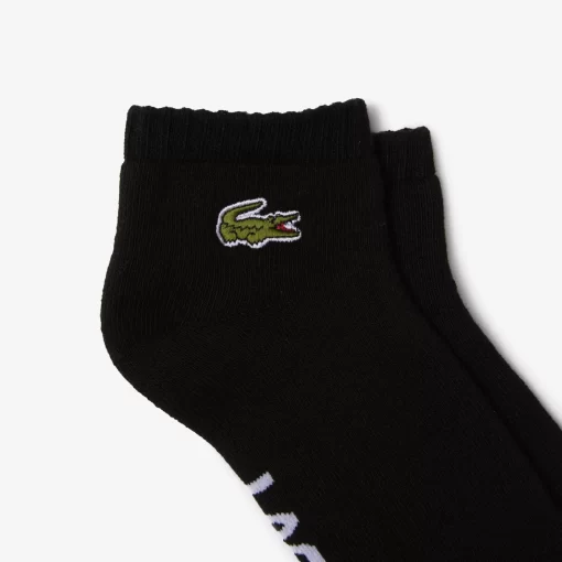 Lacoste Sportbekleidung>Herren Sport Baumwollsocken Aus Stretch-Baumwolle Mit Logo Schwarz / Weis 258