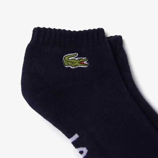 Lacoste Sportbekleidung>Herren Sport Baumwollsocken Aus Stretch-Baumwolle Mit Logo Navy Blau / Weis 525