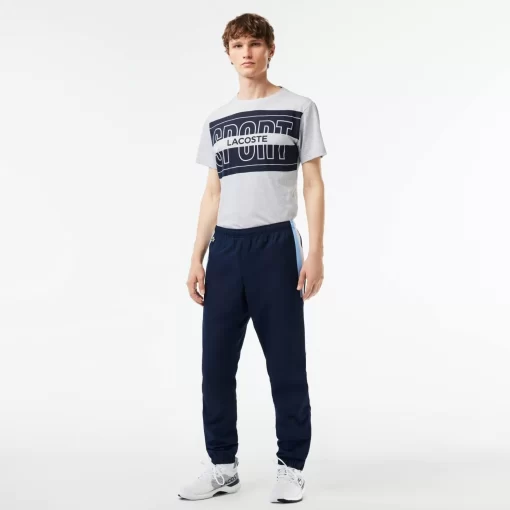 Lacoste Sportbekleidung>Herren Sport French Capsule Trainingshose Navy Blau / Weis / Blau Lni