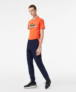 Lacoste Sportbekleidung>Herren Sport French Capsule Trainingshose Navy Blau / Rot / Weis 9Re