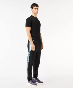 Lacoste Sportbekleidung>Herren Sport French Capsule Trainingshose Schwarz / Blau / Weis Ig6