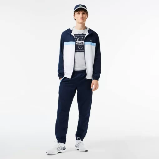 Lacoste Sportbekleidung>Herren Sport French Capsule Trainingshose Navy Blau / Weis / Blau Lni