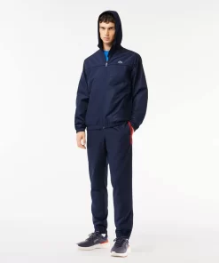 Lacoste Sportbekleidung>Herren Sport French Capsule Trainingshose Navy Blau / Blau / Burgunder Ifs