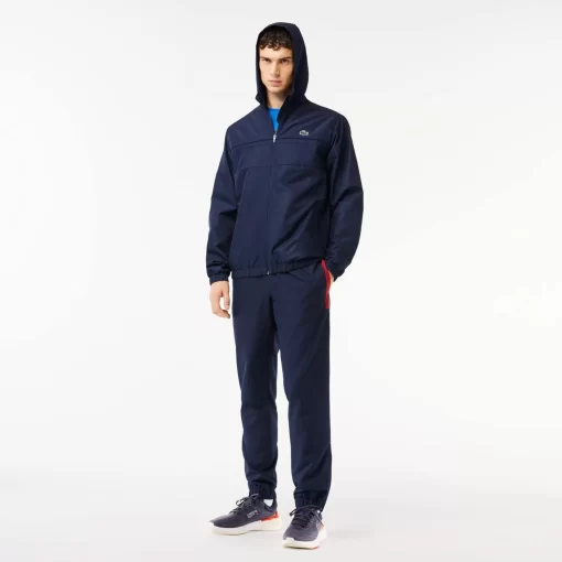 Lacoste Sportbekleidung>Herren Sport French Capsule Trainingshose Navy Blau / Blau / Burgunder Ifs