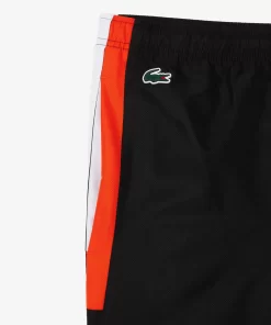 Lacoste Sportbekleidung>Herren Sport French Capsule Trainingshose Schwarz / Weis / Orange Lji