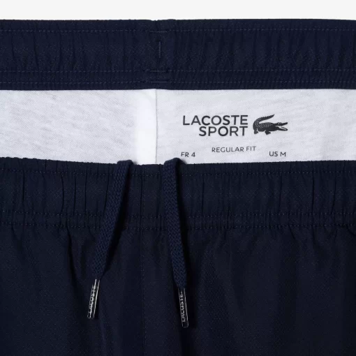 Lacoste Sportbekleidung>Herren Sport French Capsule Trainingshose Navy Blau / Weis / Blau Lni