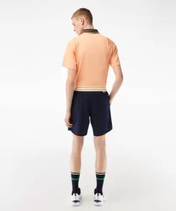 Lacoste Tennis>Herren Sport French Open Edition Shorts Navy Blau / Orange 7Yd