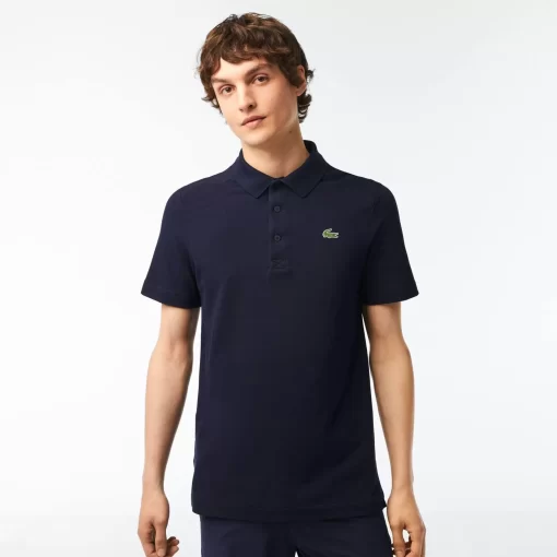 Lacoste Golf>Herren Sport Golf-Poloshirt Aus Baumwollpique Navy Blau 423