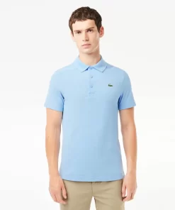 Lacoste Golf>Herren Sport Golf-Poloshirt Aus Baumwollpique Blau Gn2