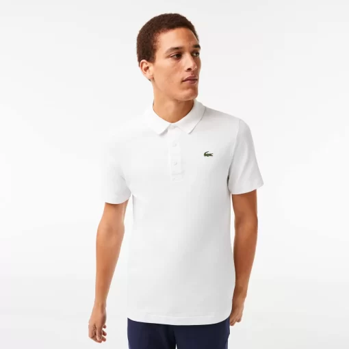 Lacoste Golf>Herren Sport Golf-Poloshirt Aus Baumwollpique Weis 800