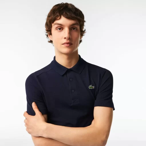 Lacoste Golf>Herren Sport Golf-Poloshirt Aus Baumwollpique Navy Blau 423