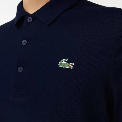 Lacoste Golf>Herren Sport Golf-Poloshirt Aus Baumwollpique Navy Blau 423